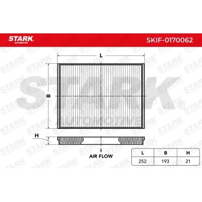 Filtr Kabinowy Stark SKIF-0170062 SKIF-0170062 - foto 5