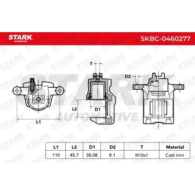 Zacisk Hamulcowy Stark SKBC-0460277 SKBC-0460277 - foto 5
