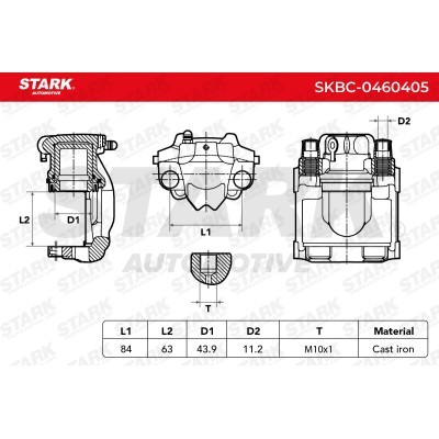 Zacisk Hamulcowy Stark SKBC-0460405 SKBC-0460405 - foto 3