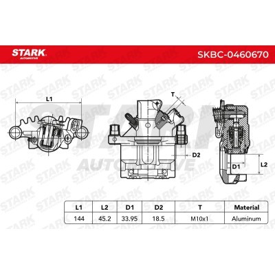 Zacisk Hamulcowy Stark SKBC-0460670 SKBC-0460670 - foto 4