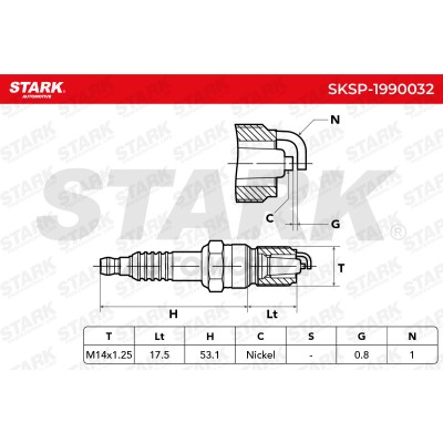 Świeca Zapłonowa Stark SKSP-1990032 SKSP-1990032 - foto 6