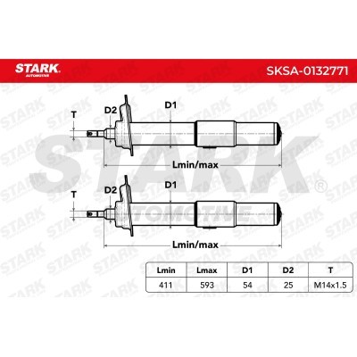 Amortyzator Stark SKSA-0132771 SKSA-0132771 - foto 5