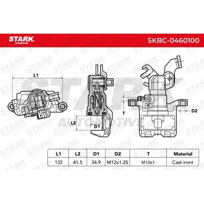 Zacisk Hamulcowy Stark SKBC-0460100 SKBC-0460100 - foto 4