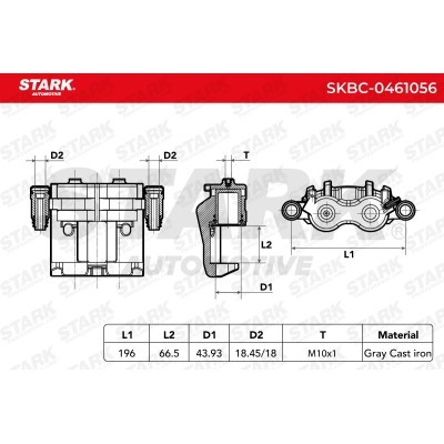 Zacisk Hamulcowy Stark SKBC-0461056 SKBC-0461056 - foto 7