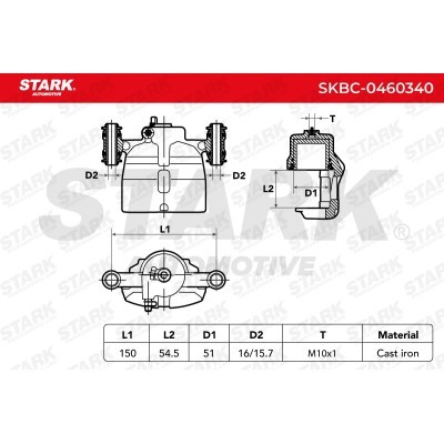 Zacisk Hamulcowy Stark SKBC-0460340 SKBC-0460340 - foto 12