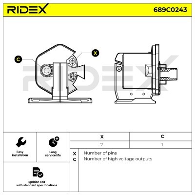 Cewka Zapłonowa RIDEX 689C0243 689C0243 - foto 4
