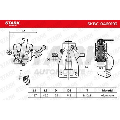 Zacisk Hamulcowy Stark SKBC-0460193 SKBC-0460193 - foto 4