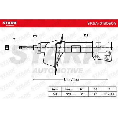 Amortyzator Stark SKSA-0130504 SKSA-0130504 - foto 2