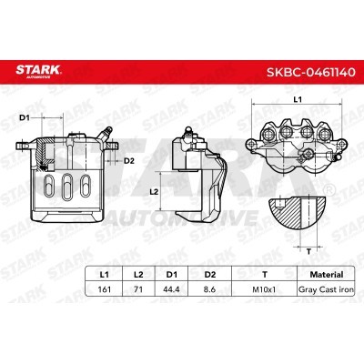 Zacisk Hamulcowy Stark SKBC-0461140 SKBC-0461140 - foto 10