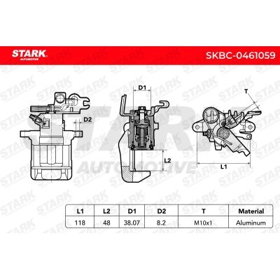 Zacisk Hamulcowy Stark SKBC-0461059 SKBC-0461059 - foto 6