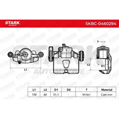 Zacisk Hamulcowy Stark SKBC-0460294 SKBC-0460294 - foto 4