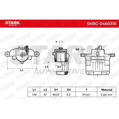 Zacisk Hamulcowy Stark SKBC-0460315 SKBC-0460315 - foto 4