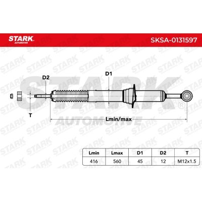 Amortyzator Stark SKSA-0131597 SKSA-0131597 - foto 3