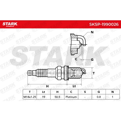 Świeca Zapłonowa Stark SKSP-1990026 SKSP-1990026 - foto 5