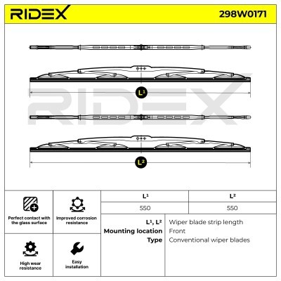 Pióro Wycieraczki RIDEX 298W0171 298W0171 - foto 5