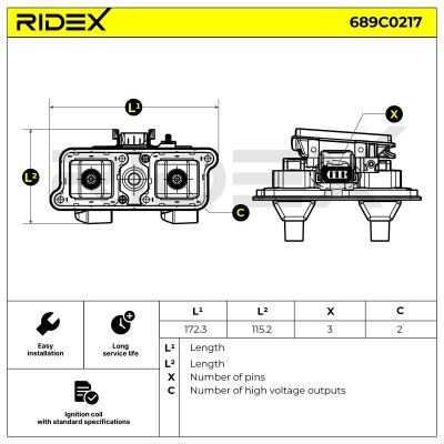 Cewka Zapłonowa RIDEX 689C0217 689C0217 - foto 5