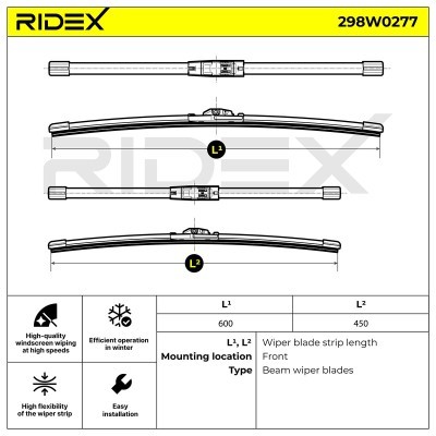 Pióro Wycieraczki RIDEX 298W0277 298W0277 - foto 6