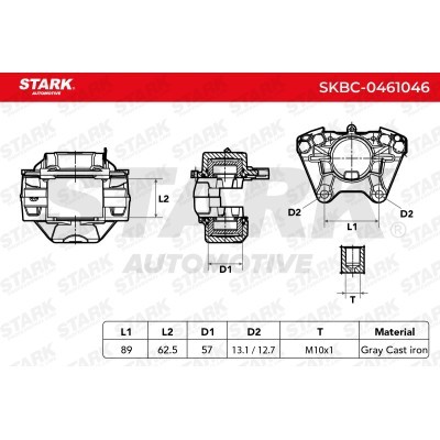 Zacisk Hamulcowy Stark SKBC-0461046 SKBC-0461046 - foto 7