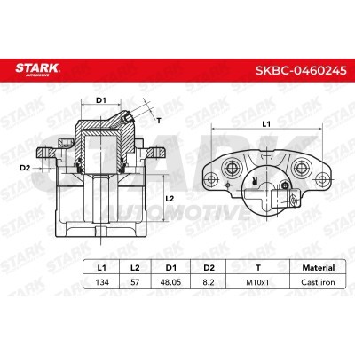 Zacisk Hamulcowy Stark SKBC-0460245 SKBC-0460245 - foto 4