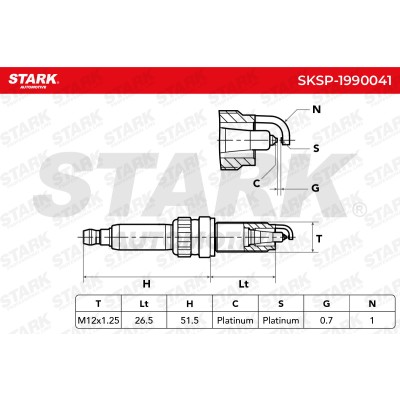 Świeca Zapłonowa Stark SKSP-1990041 SKSP-1990041 - foto 6