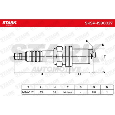 Świeca Zapłonowa Stark SKSP-1990027 SKSP-1990027 - foto 5