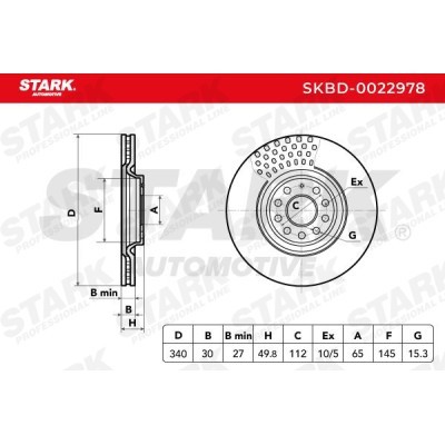 Tarcza hamulcowa Stark SKBD-0022978 SKBD-0022978 - foto 8