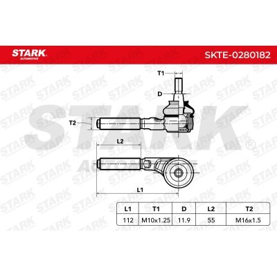 Końcówka drążka kierowniczego Stark SKTE-0280182 SKTE-0280182 - foto 4
