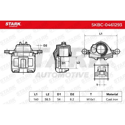 Zacisk Hamulcowy Stark SKBC-0461293 SKBC-0461293 - foto 6