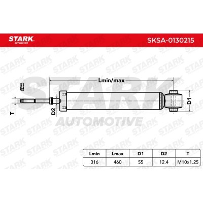 Amortyzator Stark SKSA-0130215 SKSA-0130215 - foto 3