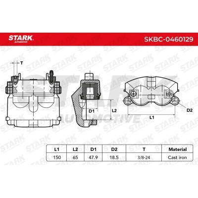 Zacisk Hamulcowy Stark SKBC-0460129 SKBC-0460129 - foto 7