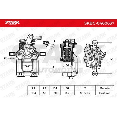 Zacisk Hamulcowy Stark SKBC-0460637 SKBC-0460637 - foto 6