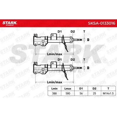 Amortyzator Stark SKSA-0133016 SKSA-0133016 - foto 4