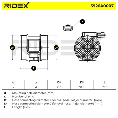 Przepływomierz RIDEX 3926A0007 3926A0007 - foto 7