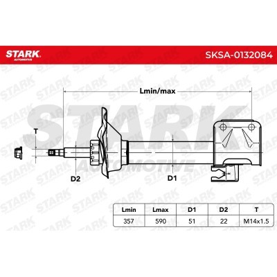 Amortyzator Stark SKSA-0132084 SKSA-0132084 - foto 5