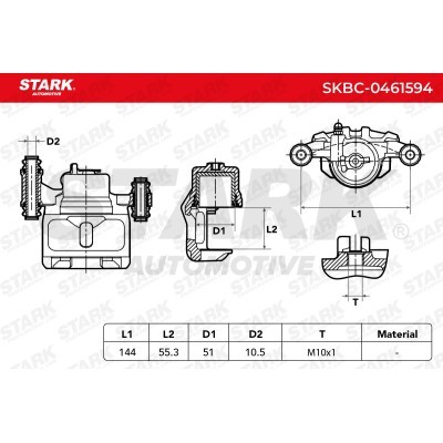Zacisk Hamulcowy Stark SKBC-0461594 SKBC-0461594 - foto 6