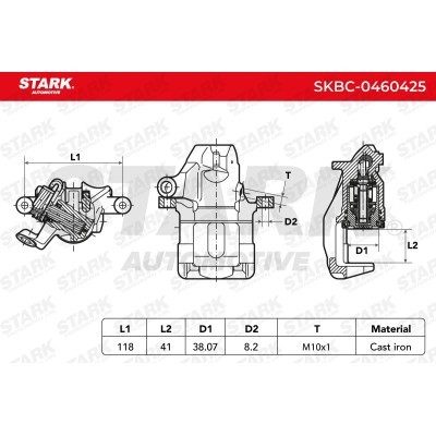 Zacisk Hamulcowy Stark SKBC-0460425 SKBC-0460425 - foto 7