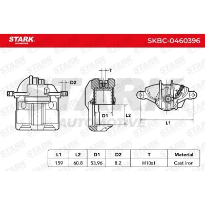 Zacisk Hamulcowy Stark SKBC-0460396 SKBC-0460396 - foto 6