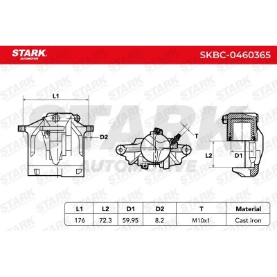 Zacisk Hamulcowy Stark SKBC-0460365 SKBC-0460365 - foto 5