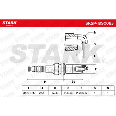 Świeca Zapłonowa Stark SKSP-1990085 SKSP-1990085 - foto 5