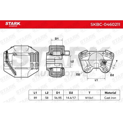 Zacisk Hamulcowy Stark SKBC-0460211 SKBC-0460211 - foto 5