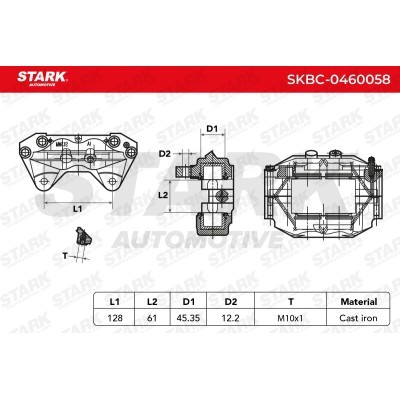 Zacisk Hamulcowy Stark SKBC-0460058 SKBC-0460058 - foto 4