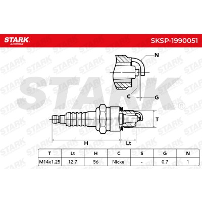 Świeca Zapłonowa Stark SKSP-1990051 SKSP-1990051 - foto 6