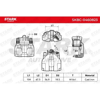 Zacisk Hamulcowy Stark SKBC-0460823 SKBC-0460823 - foto 6