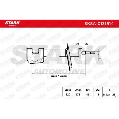 Amortyzator Stark SKSA-0131814 SKSA-0131814 - foto 6