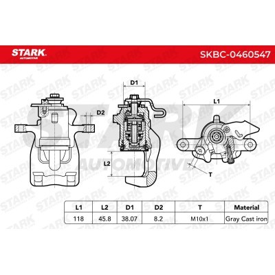 Zacisk Hamulcowy Stark SKBC-0460547 SKBC-0460547 - foto 5