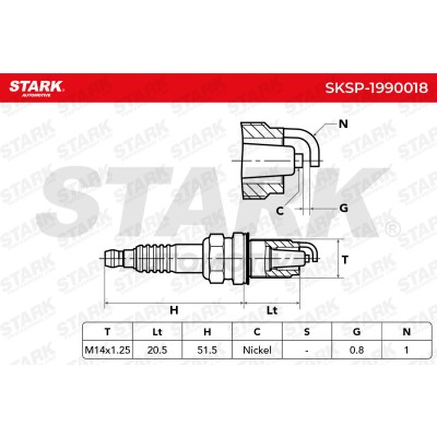 Świeca Zapłonowa Stark SKSP-1990018 SKSP-1990018 - foto 11
