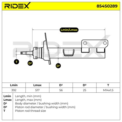 Amortyzator RIDEX 854S0289 854S0289 - foto 5