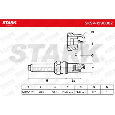 Świeca Zapłonowa Stark SKSP-1990082 SKSP-1990082 - foto 5