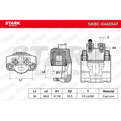 Zacisk Hamulcowy Stark SKBC-0460147 SKBC-0460147 - foto 7