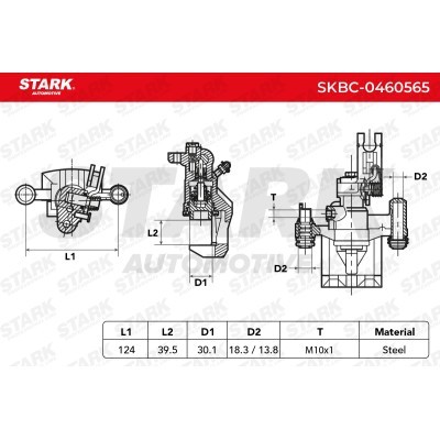 Zacisk Hamulcowy Stark SKBC-0460565 SKBC-0460565 - foto 3